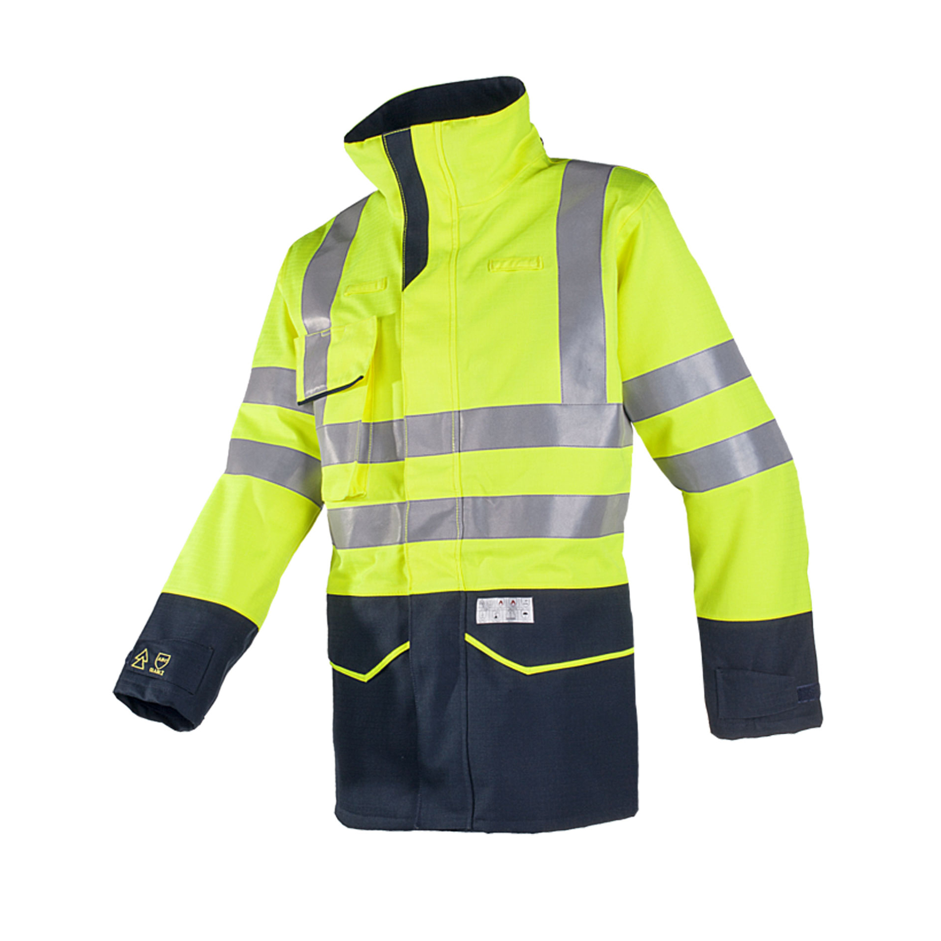 Regenjas met ARC bescherming Sioen Nash geel