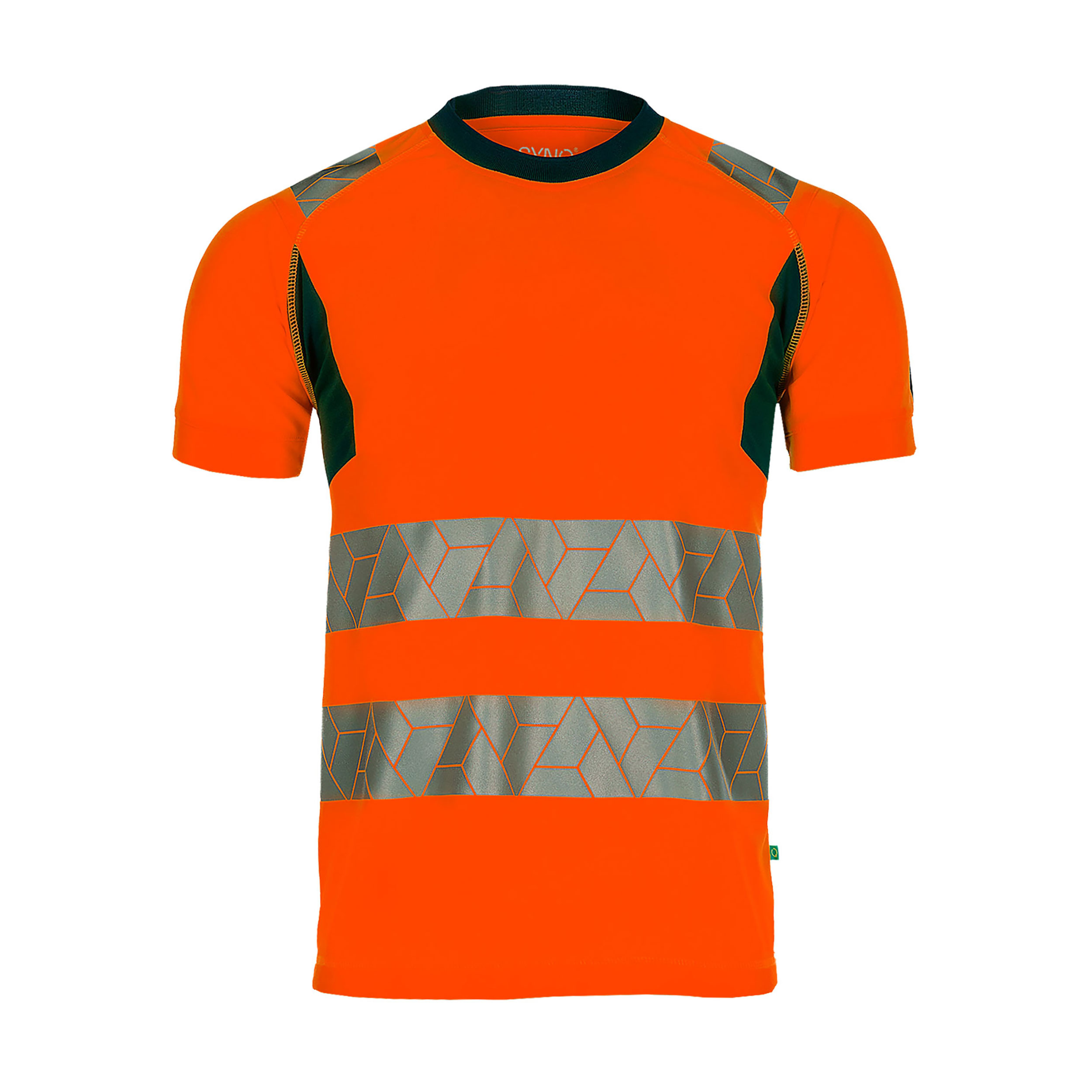 T-shirt Synq&Safe Risingstar Hi-vis fluo-orange/bleu 