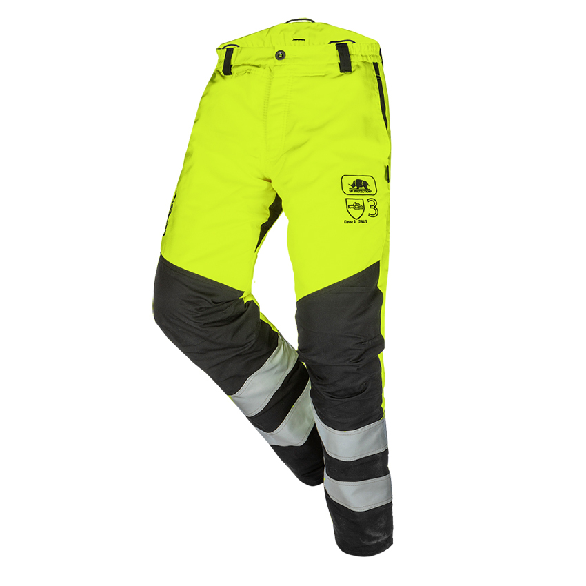 Zaagbroek SIP Protection BasePro Hi-Vis Klasse 3 geel