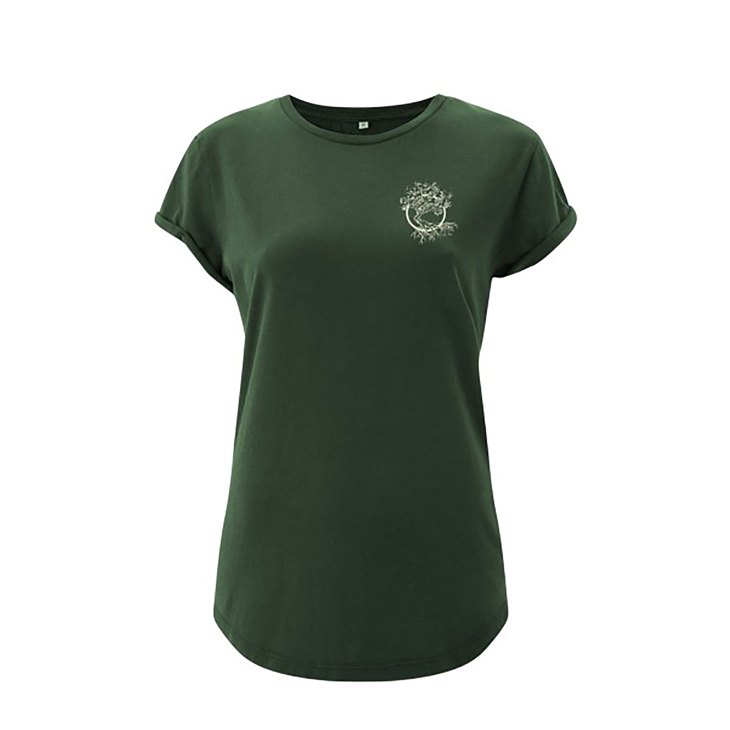 T-Shirt dames Life-Tree stonewashed logo