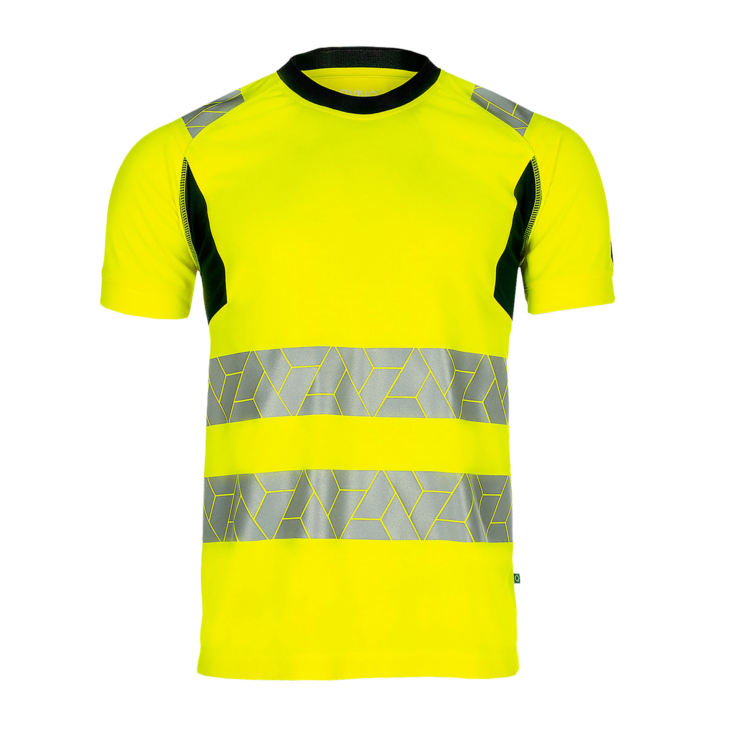 T-shirt Synq&Safe Risingstar Hi-vis jaune-fluo/noir 