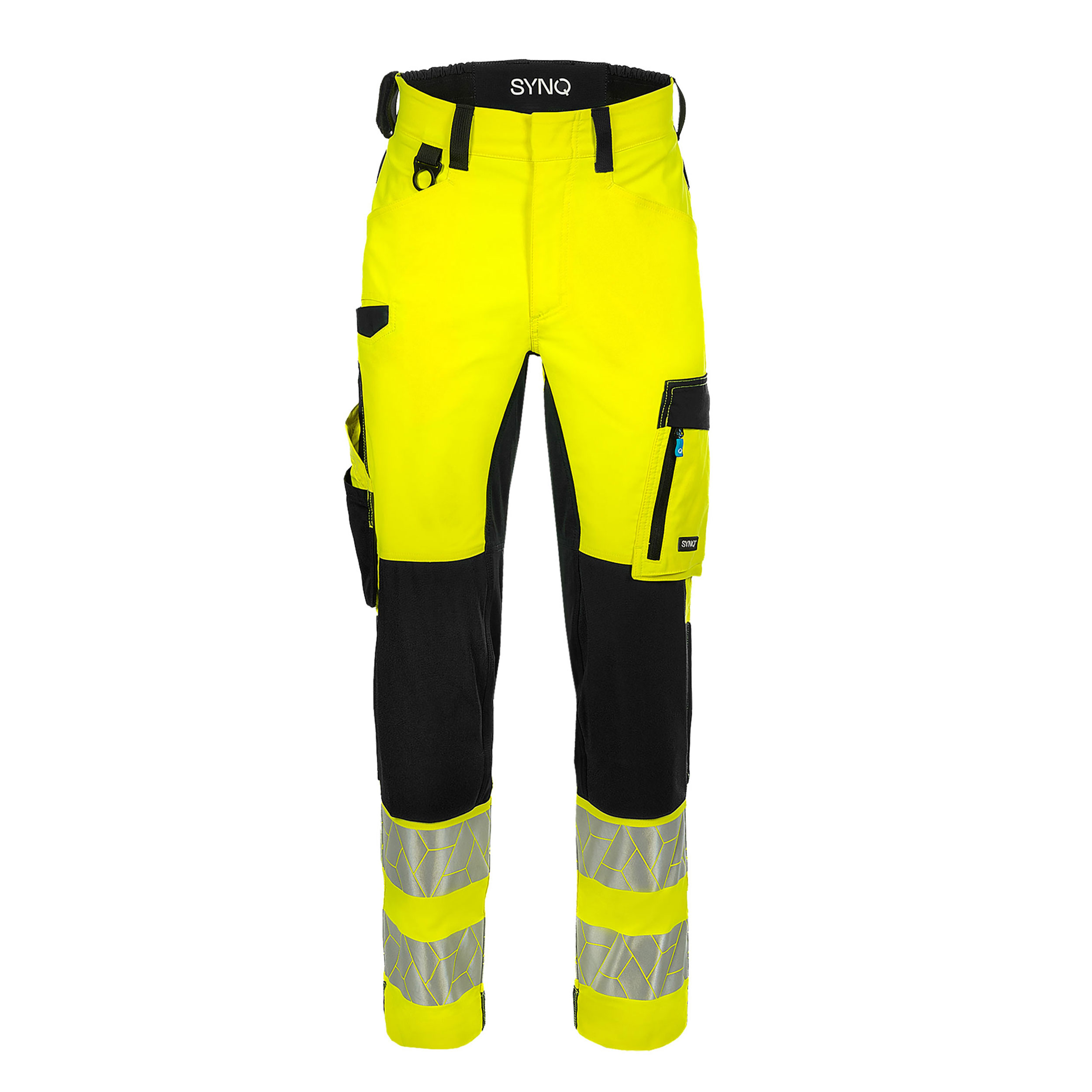 Pantalon de travail Synq&safe Nopaque Hi-Vis CL2 fluo jaune/noir