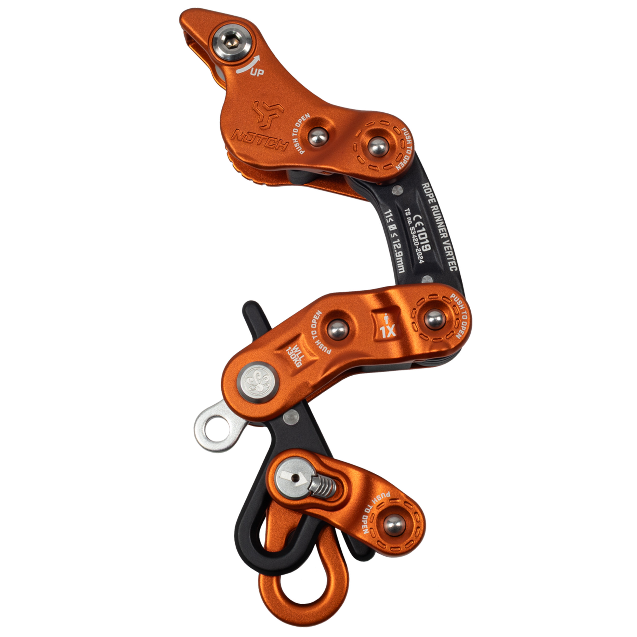Bloqueur/descendeur Notch Rope Runner Pro Vertec orange 
