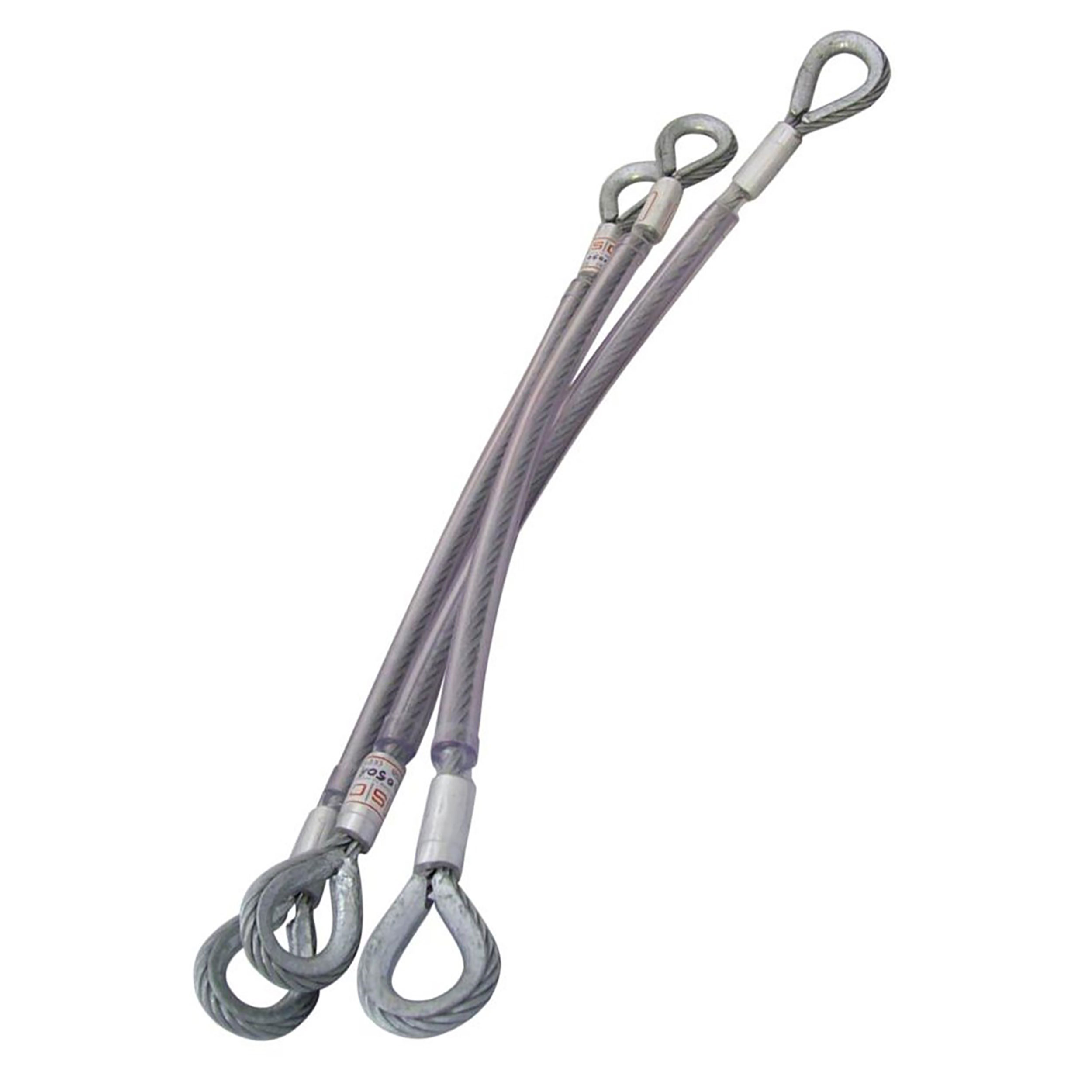 Stalen lus (RVS) met 2 ogen ISC