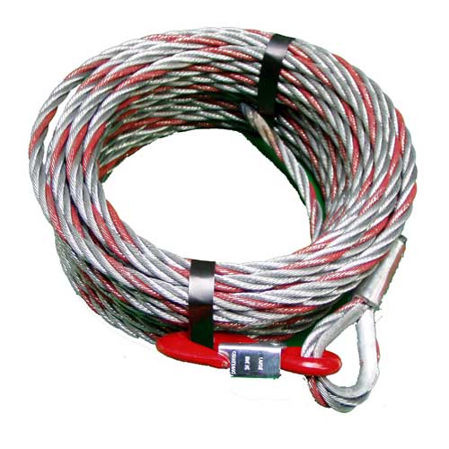 Cable + enrouleur avec crochet TU16 - 20m