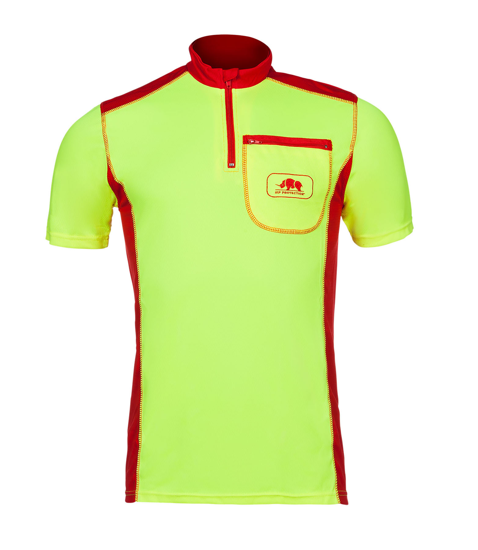 T-shirt met korte mouwen SIP Protection geel/rood