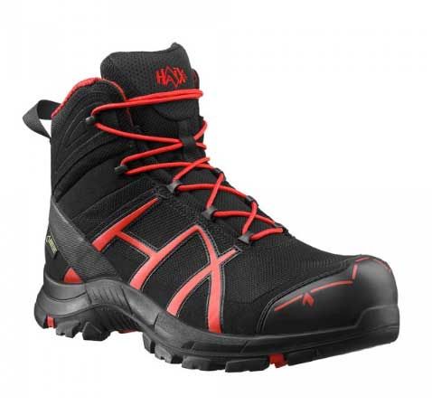 Chaussures de sécurité Haix Black Eagle Safety 40.1 Mid rouge
