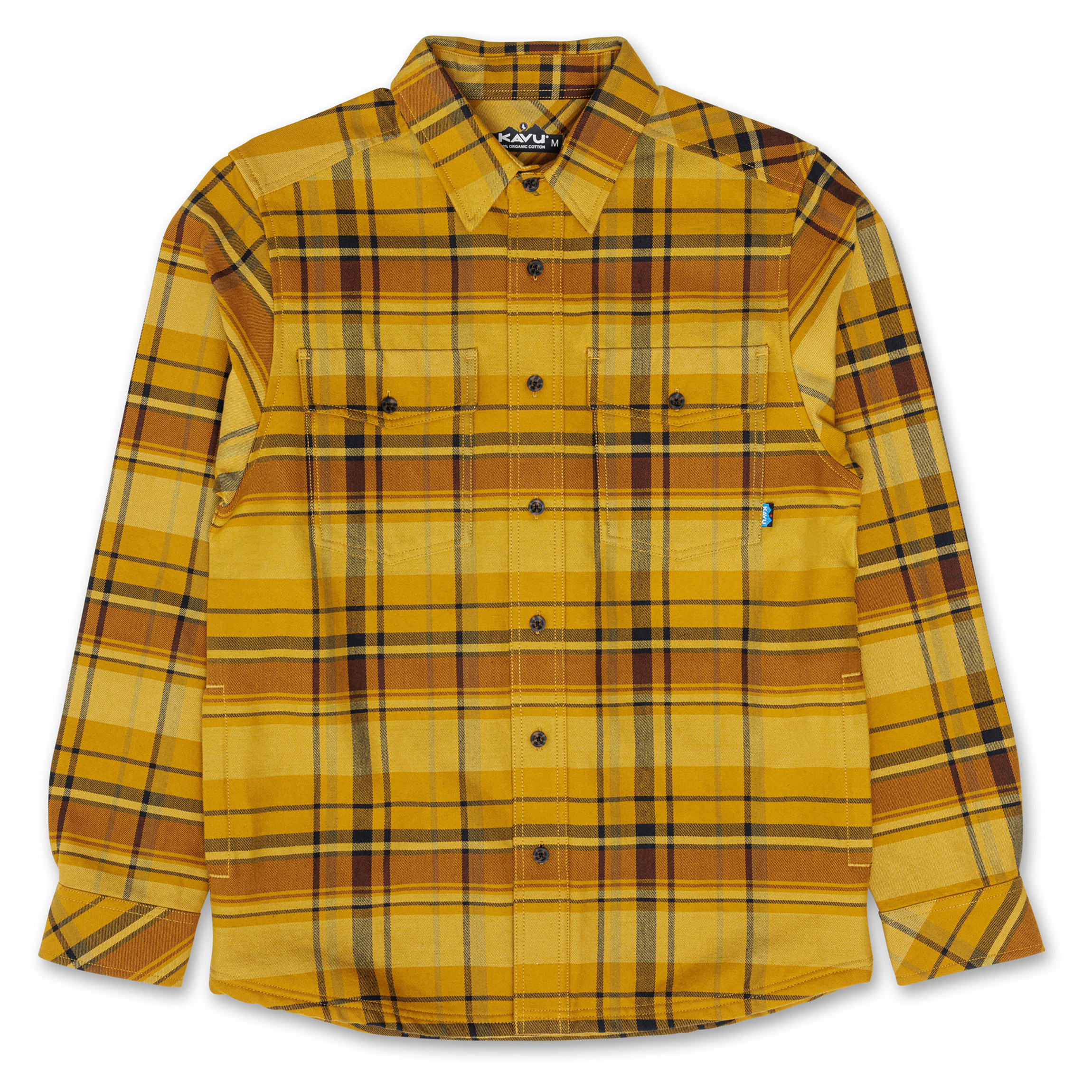 Hemd lange mouw Kavu Carrick Bend mosterd