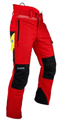 Pantalon anticoupure Pfanner Gladiator Ventilation rouge