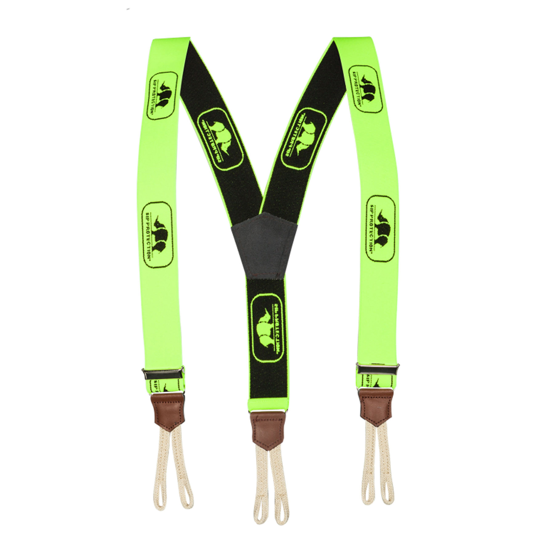 Bretellen met vlechten SIP Protection geel