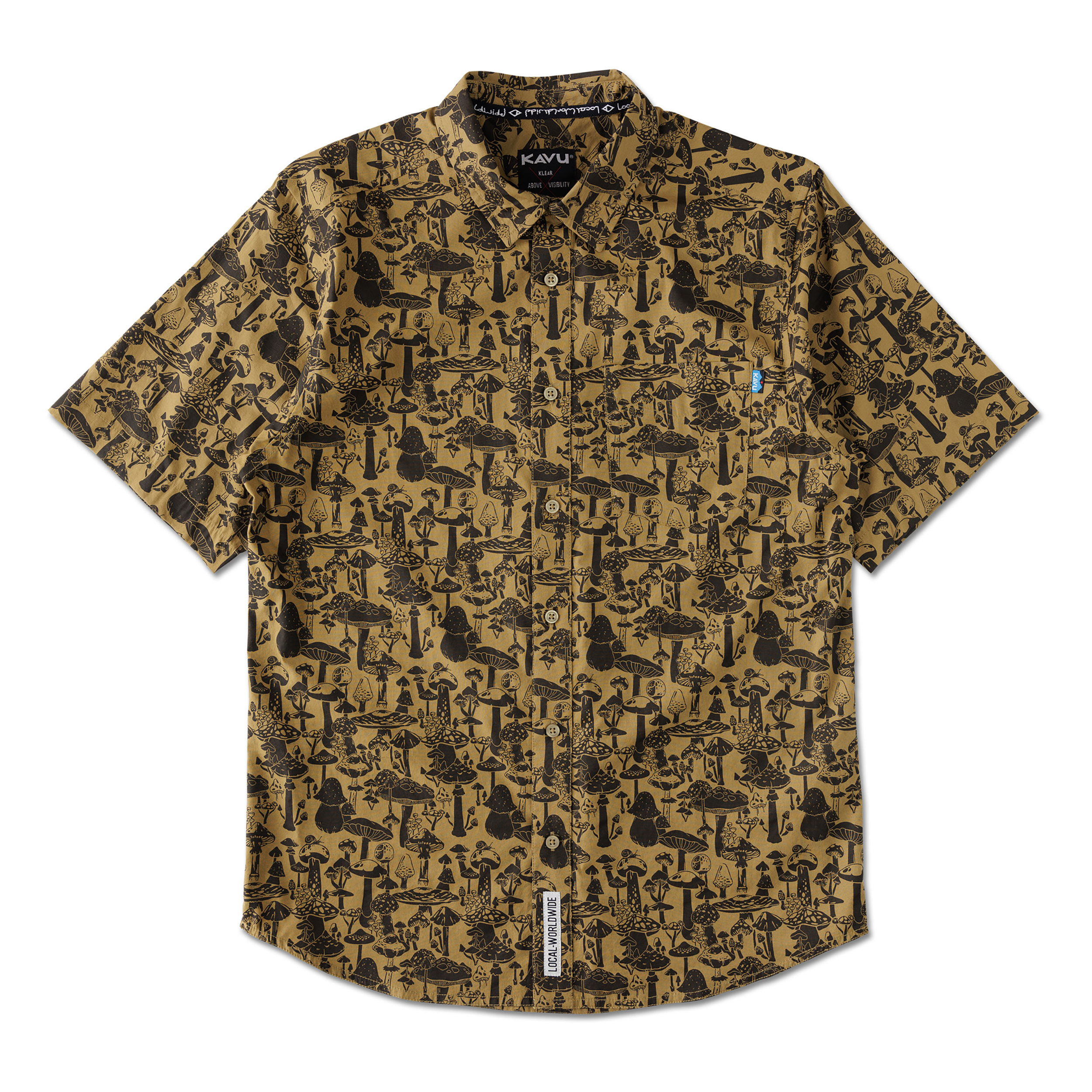 Hemd korte mouw Kavu Festaruski Paddenstoelenzoeker