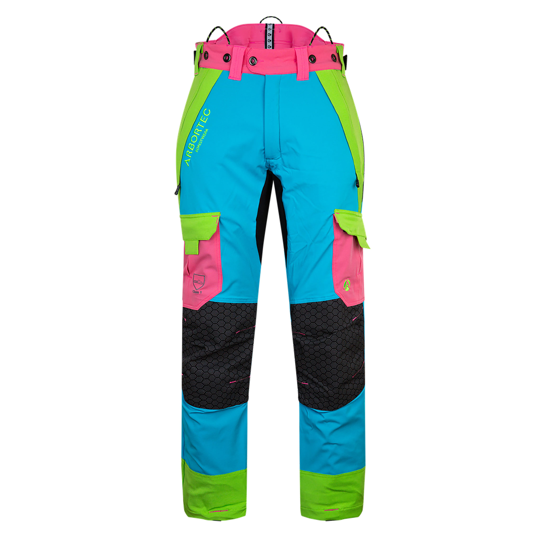 Zaagbroek Arbortec Vented aqua multicolor