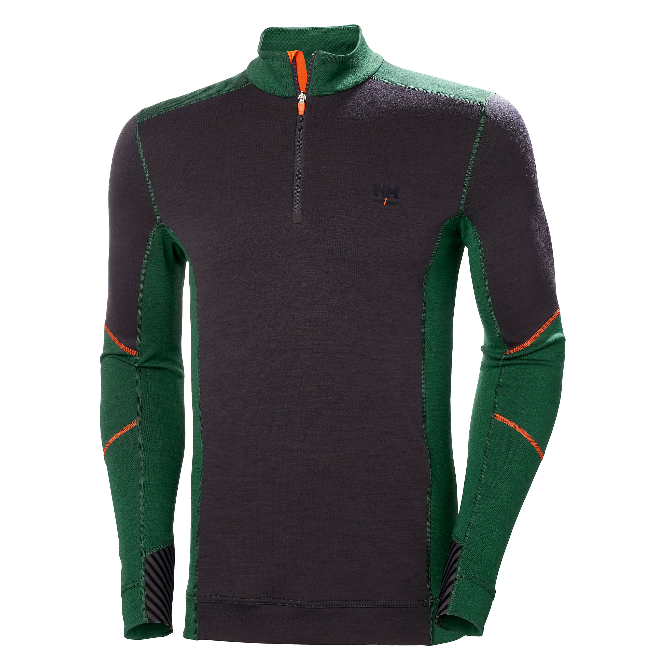 Onderhemd Helly Hansen Lifa Merino Half-Zip zwart/groen 75107