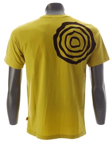 T-Shirt WoodU Log geel