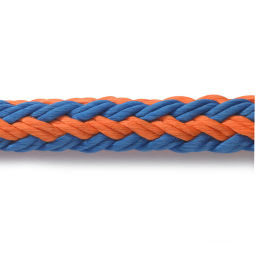 Corde Teufelberger tREX tresse creuse 22,2mm orange/bleu