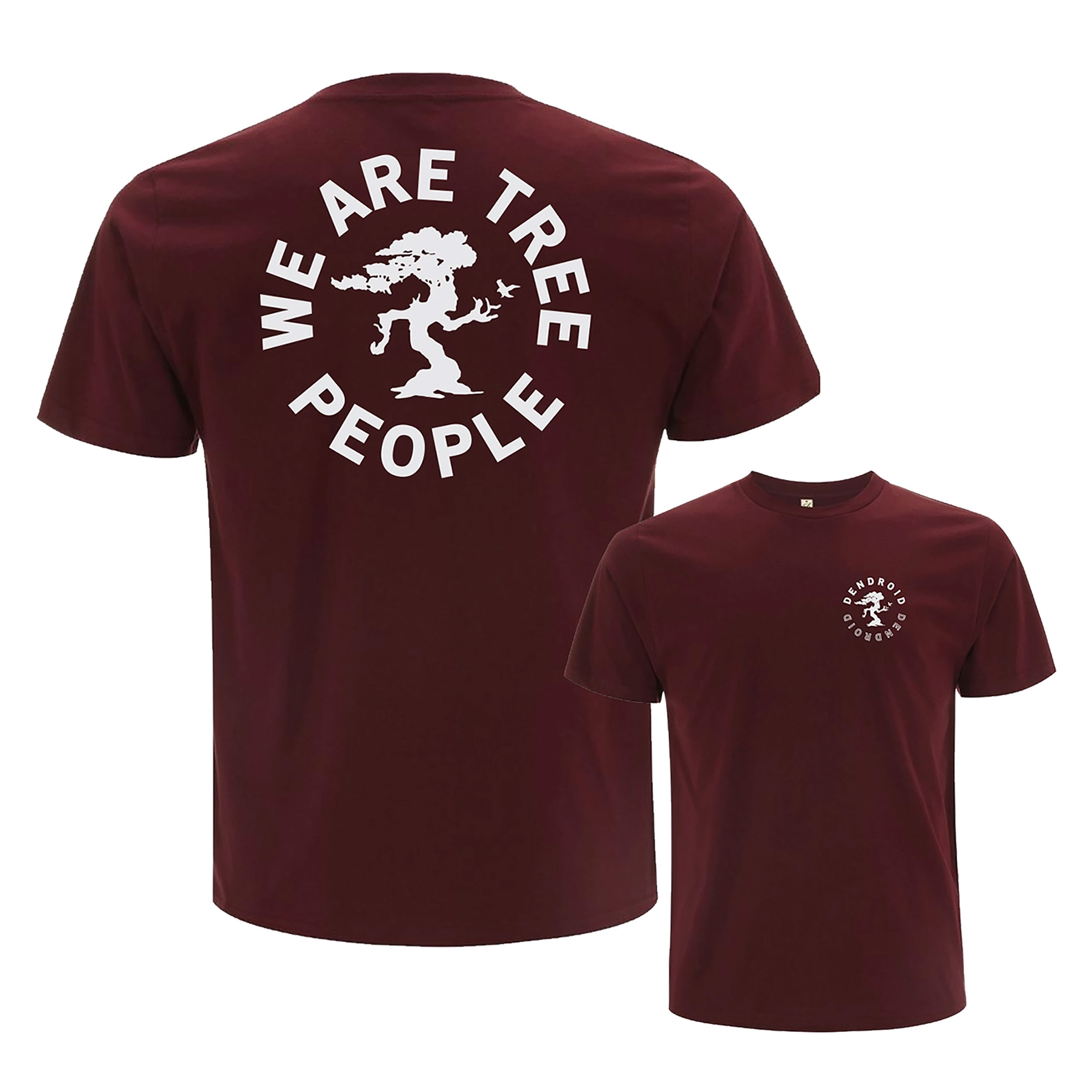 Tee-Shirt Dendroid We Are Tree People bordeaux