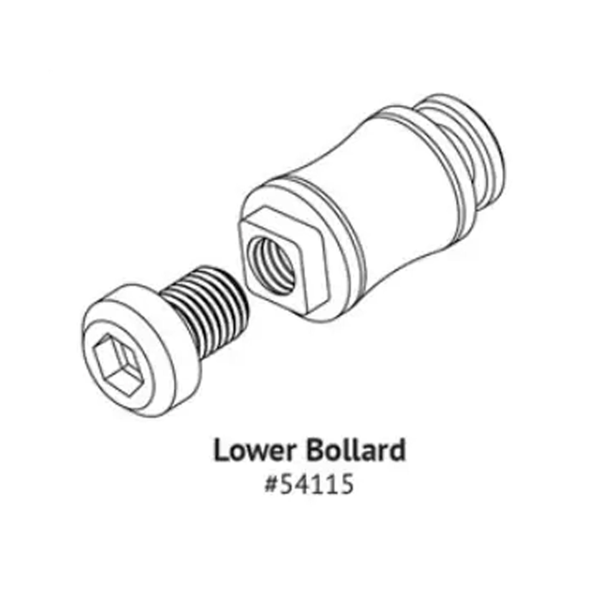 Onderste frictiecilinder Notch Rope Runner