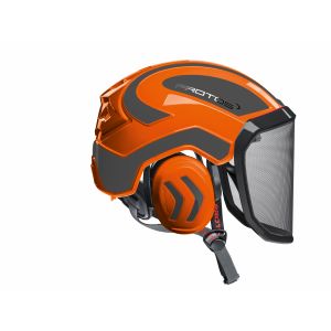 Kit de casque complet Integral Climber Arborist orange/gris