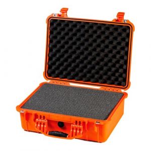 Koffer Peli™ 1520 Protector Case™ met schuimrubber oranje