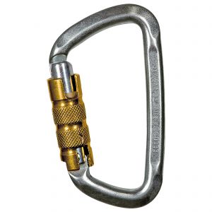 Mousqueton Climbing Technology D-Shape acier Tri-Lock