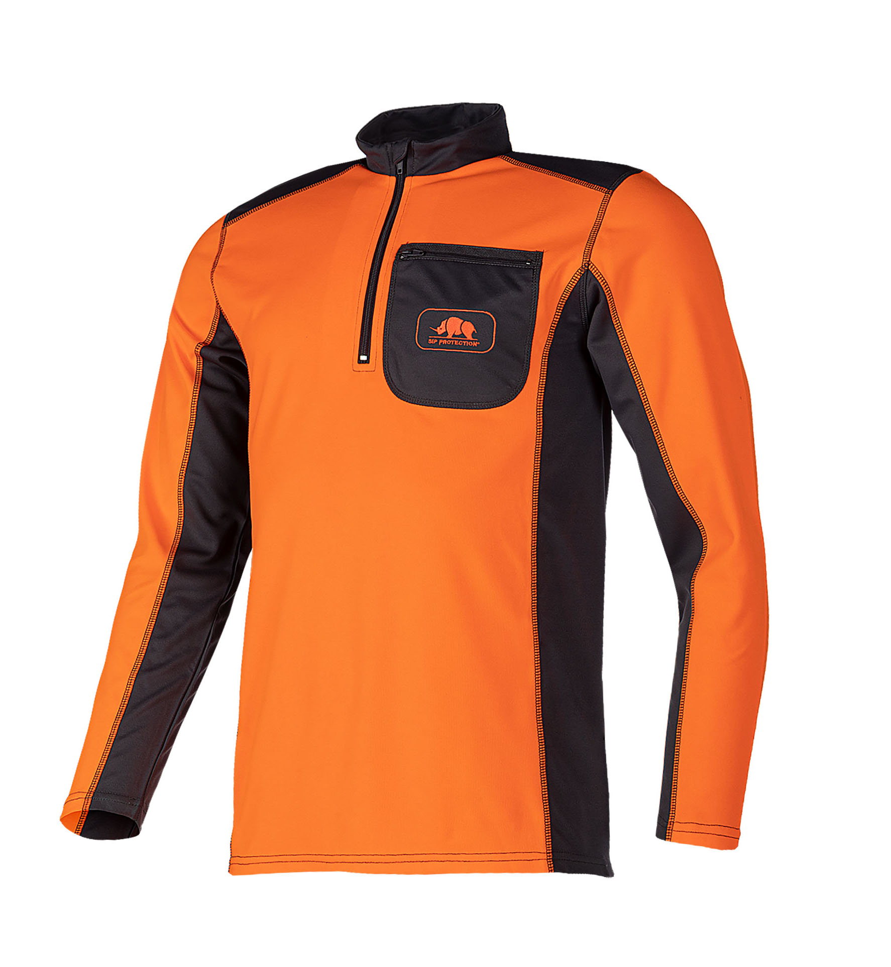 T-shirt à manches longues SIP Protection orange/gris