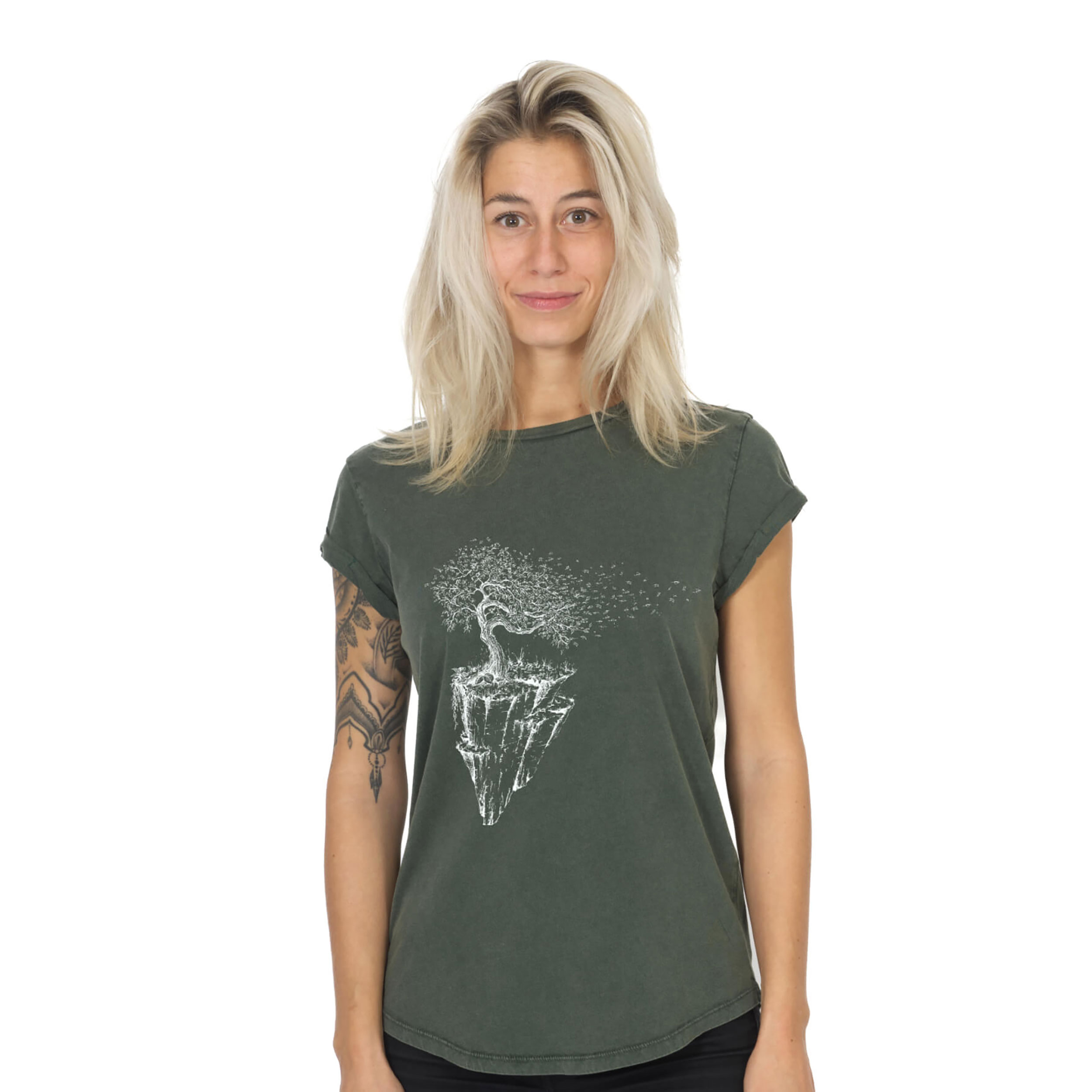 T-Shirt dames Life-Tree Esdoorn eiland   