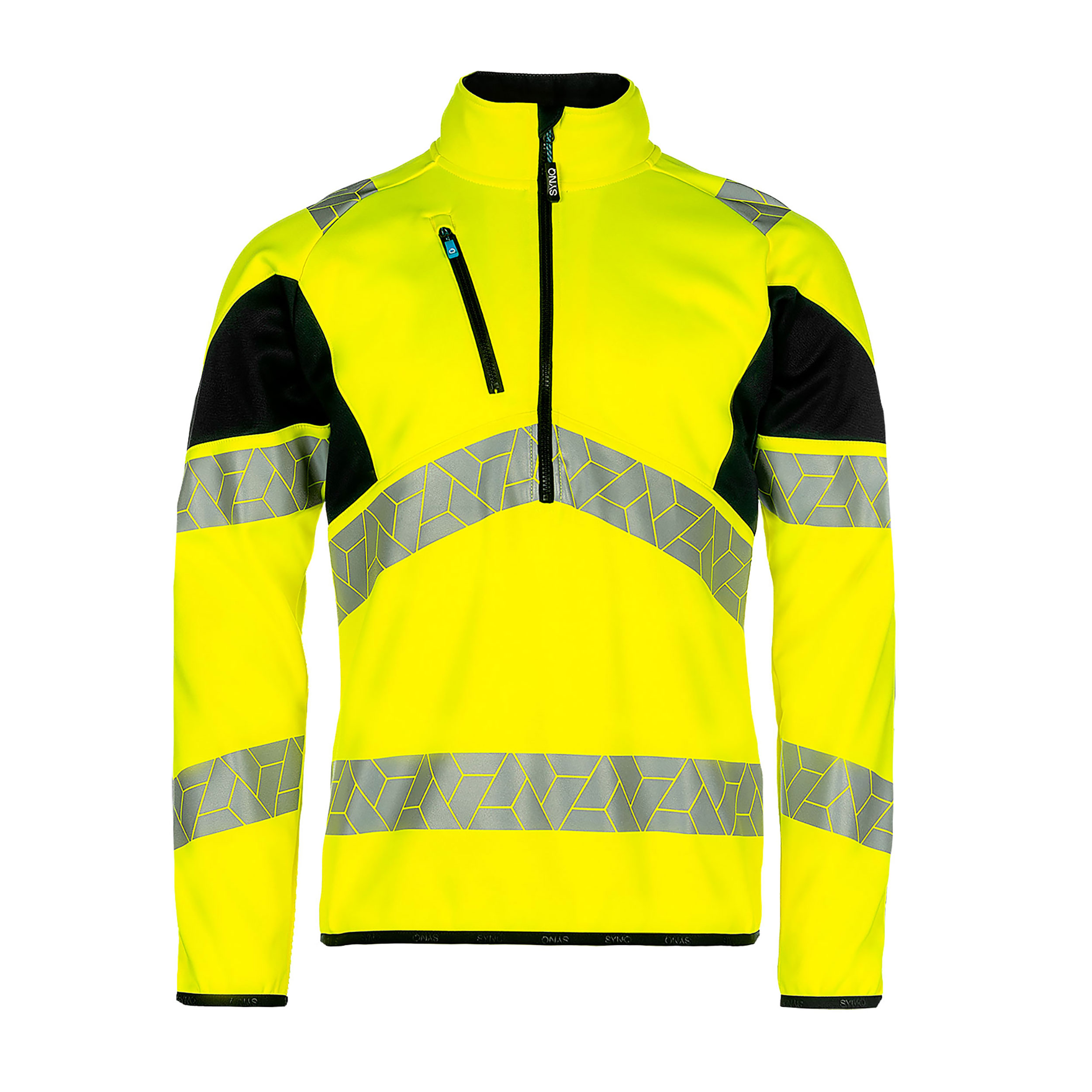Sweater Synq&safe Wellit HZ Hi-Vis fluo-jaune/noir