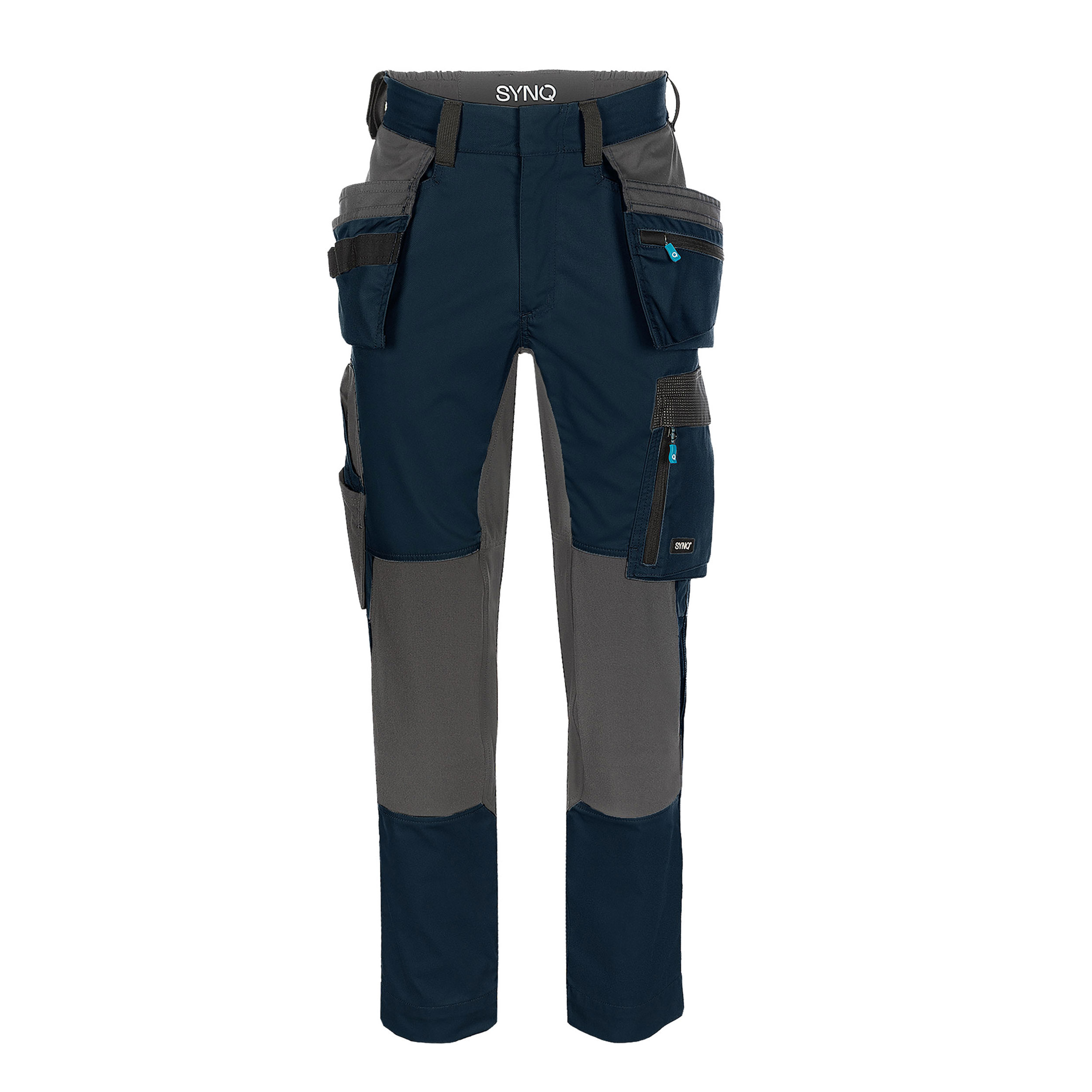 Pantalon de travail Synq&stretch Qrowd bleu/gris