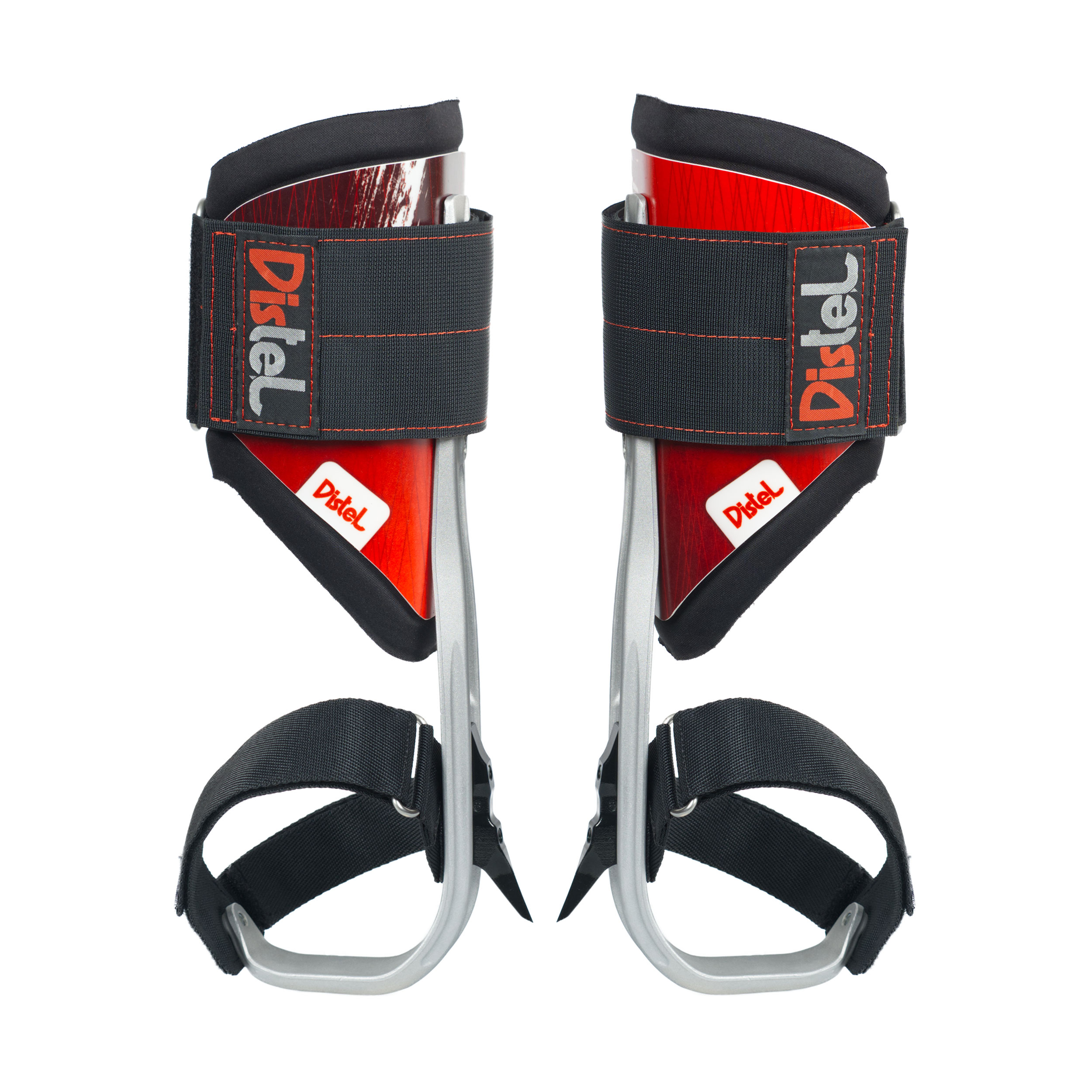 Klimsporen Distel Gecko aluminium met velcro riemen